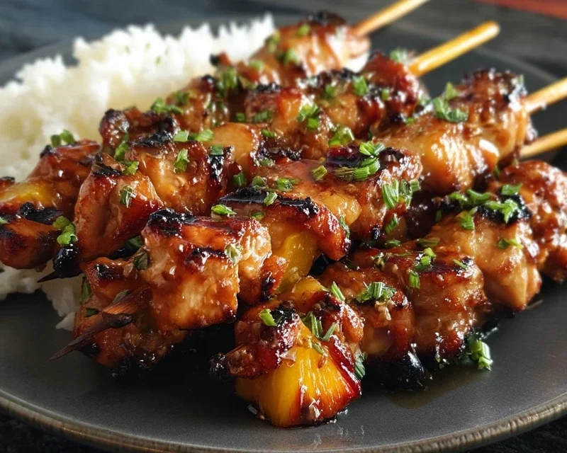 Teriyaki Chicken Skewers