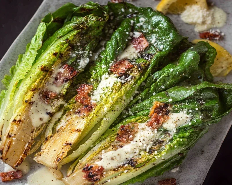 Grilled Romaine Caesar Salad Recipe
