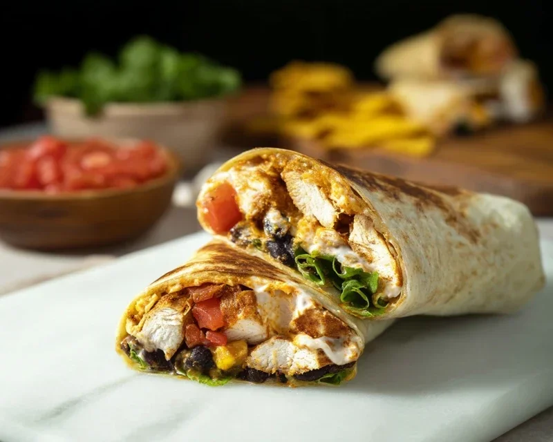 Chipotle Ranch Grilled Chicken Burrito