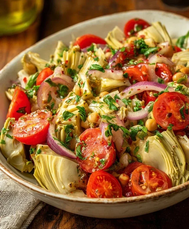 Tuscan Artichoke Tomato Salad