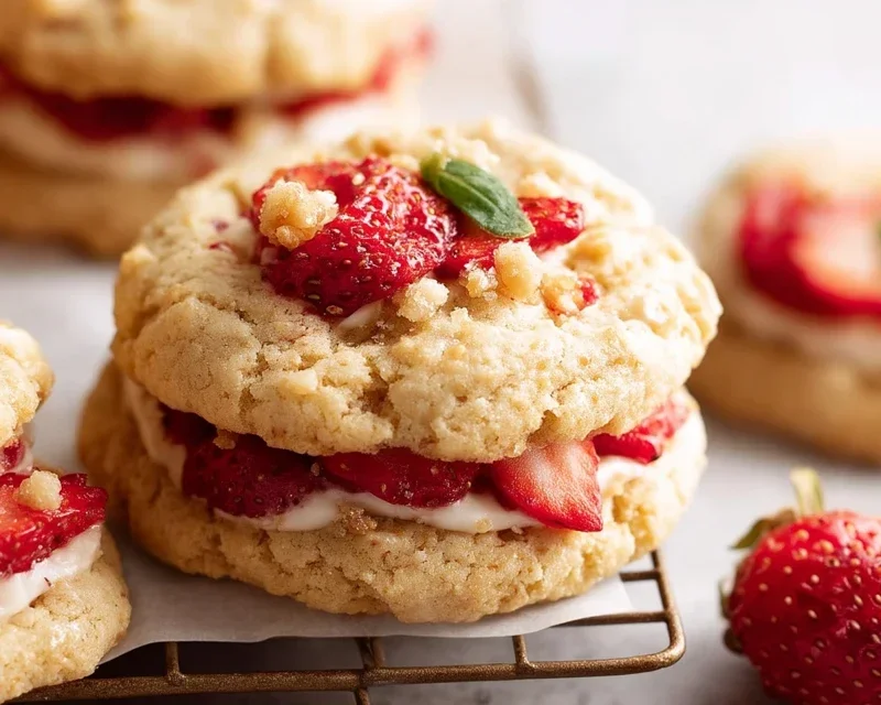 Strawberry Shortcake Cookies