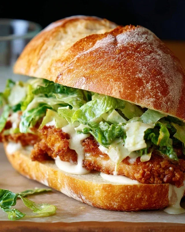 Crispy Chicken Caesar Sandwich