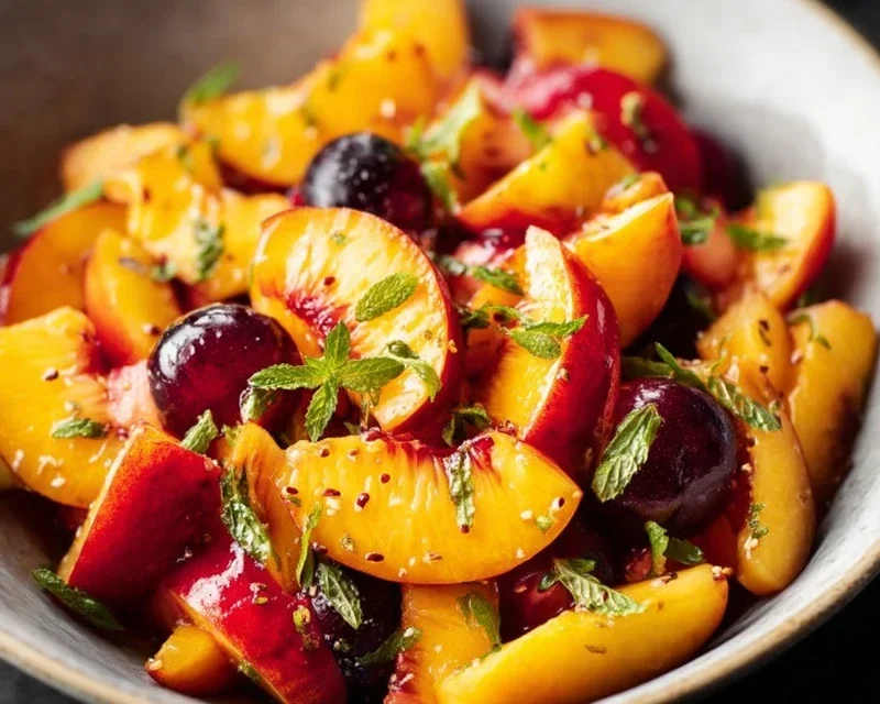 Summer Peach Fruit Salad