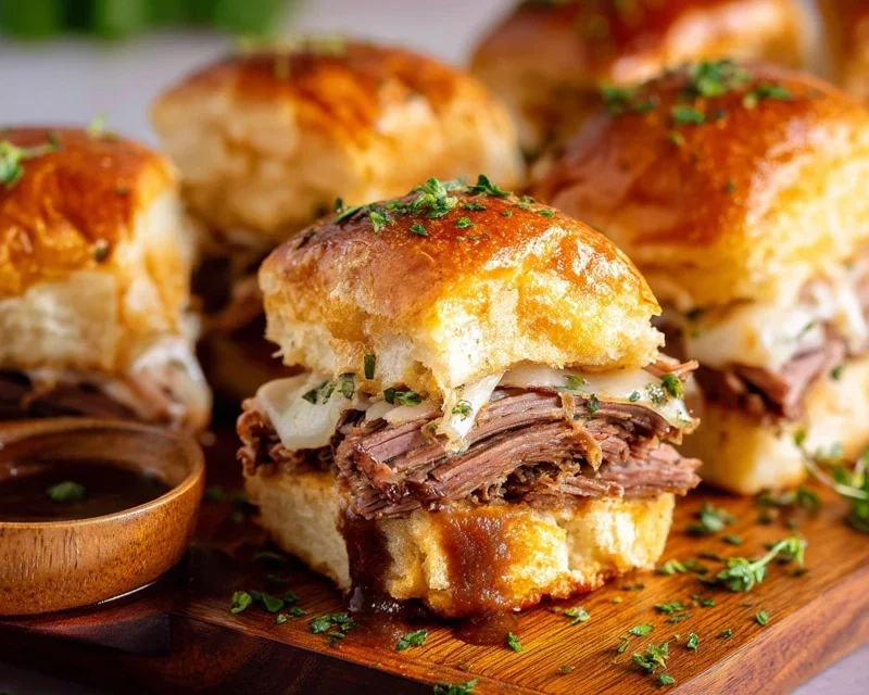 Easy French Dip Sliders Recipe