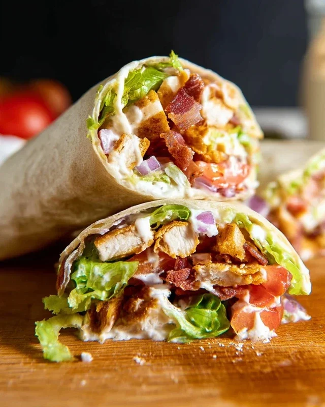 Crispy Chicken Beef Beef Bacon Ranch Wrap