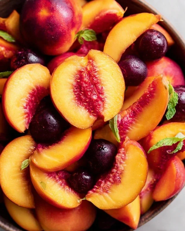 Summer Peach Fruit Salad