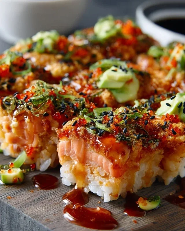 Spicy Salmon Sushi Bake Recipe