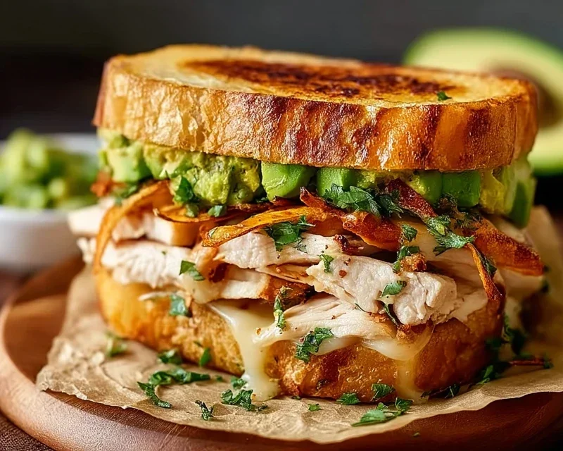 Chicken Avocado Melt Sandwich