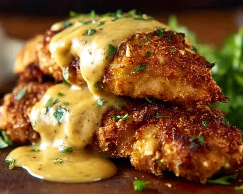 Pretzel Chicken with Mustard-Cheddar Sauce: An Amazing Ultimate Recipe