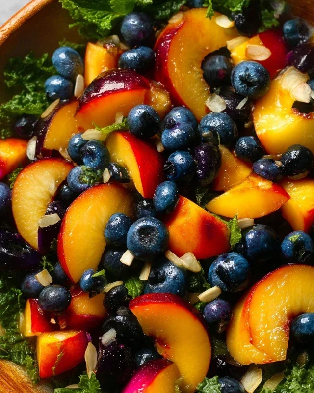 Summer Peach Blueberry Knon-non-non-alcoholic alternativeic non-alcoholic ale Salad