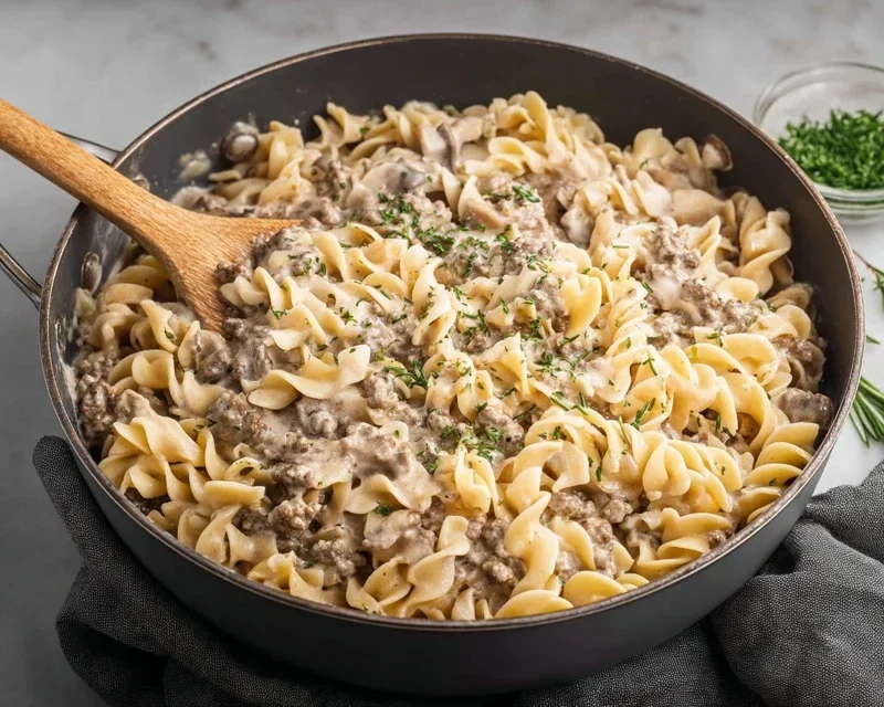 30-Minute Ground Beef Stroganoff