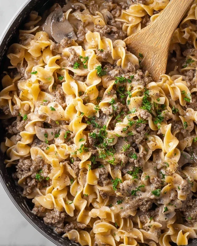 30-Minute Ground Beef Stroganoff