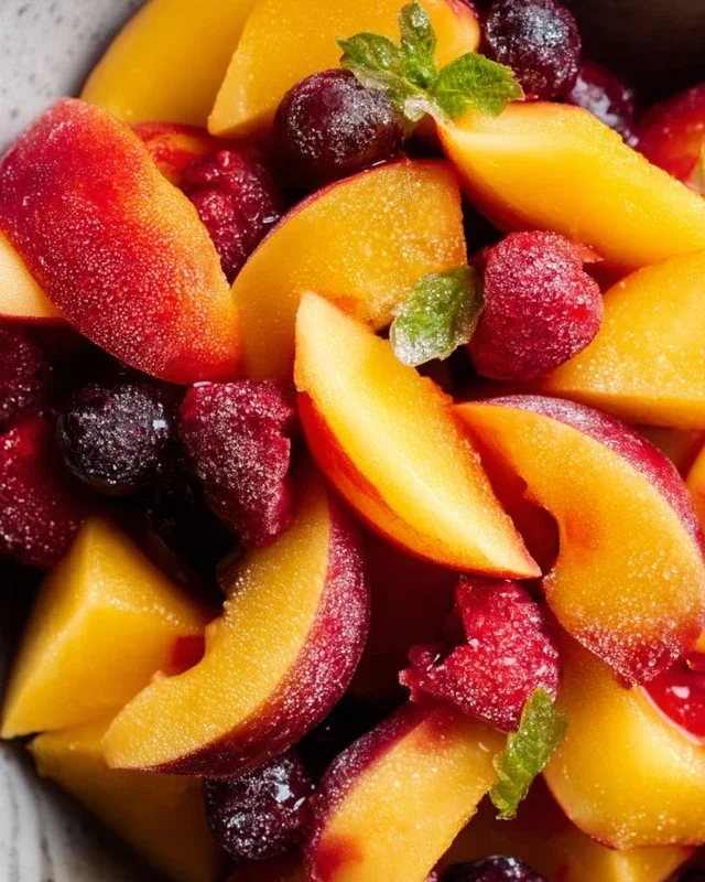 Summer Peach Fruit Salad