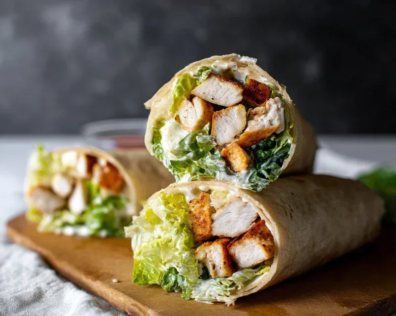 Chicken Caesar Wraps