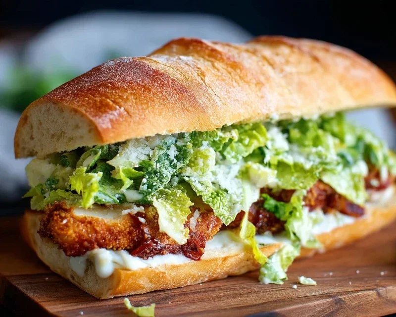 Crispy Chicken Caesar Sandwich