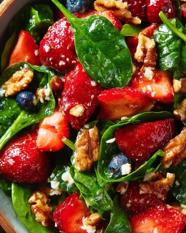 15-Minute Strawberry Spinach Salad