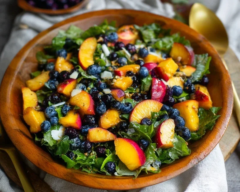 Summer Peach Blueberry Knon-non-non-alcoholic alternativeic non-alcoholic ale Salad