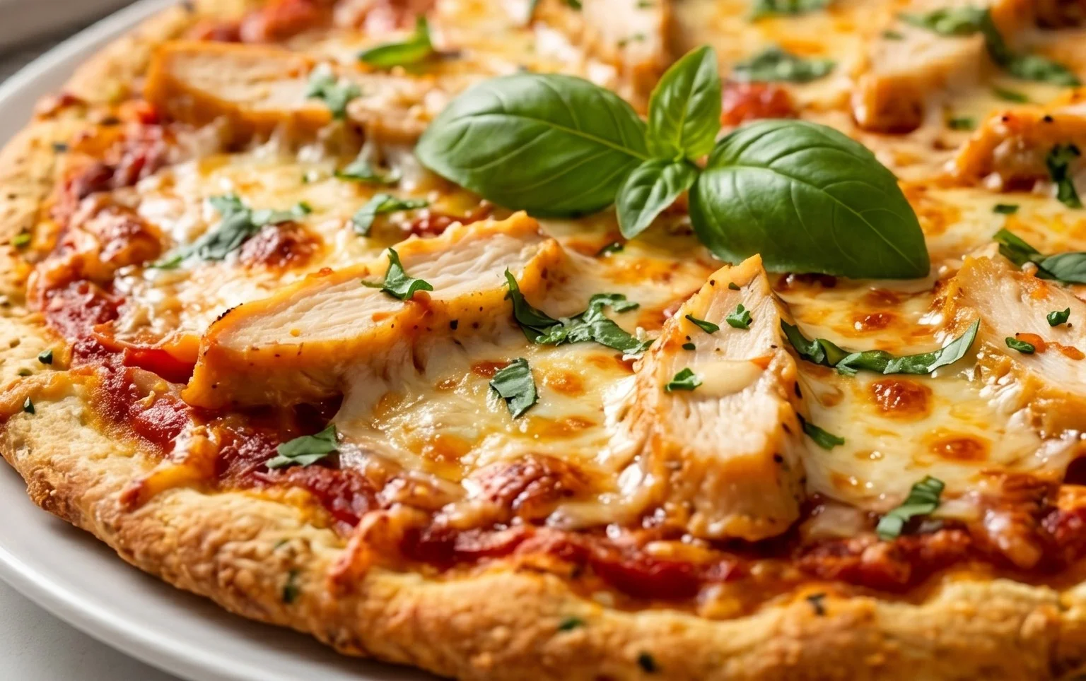 Chicken Crust Pizza (Low Carb + High Protein