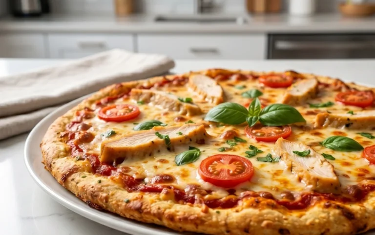 Chicken Crust Pizza (Low Carb + High Protein