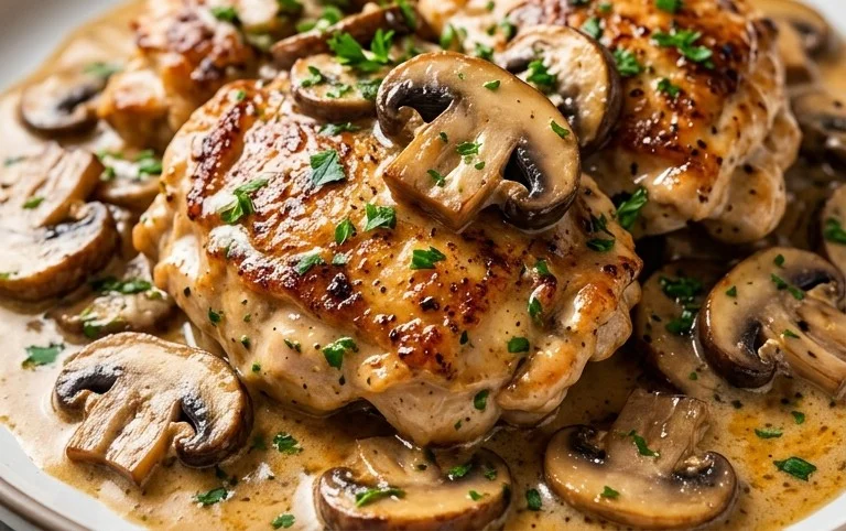 Creamy Mushroom Chicken Recipe