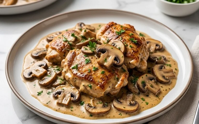 Creamy Mushroom Chicken Recipe
