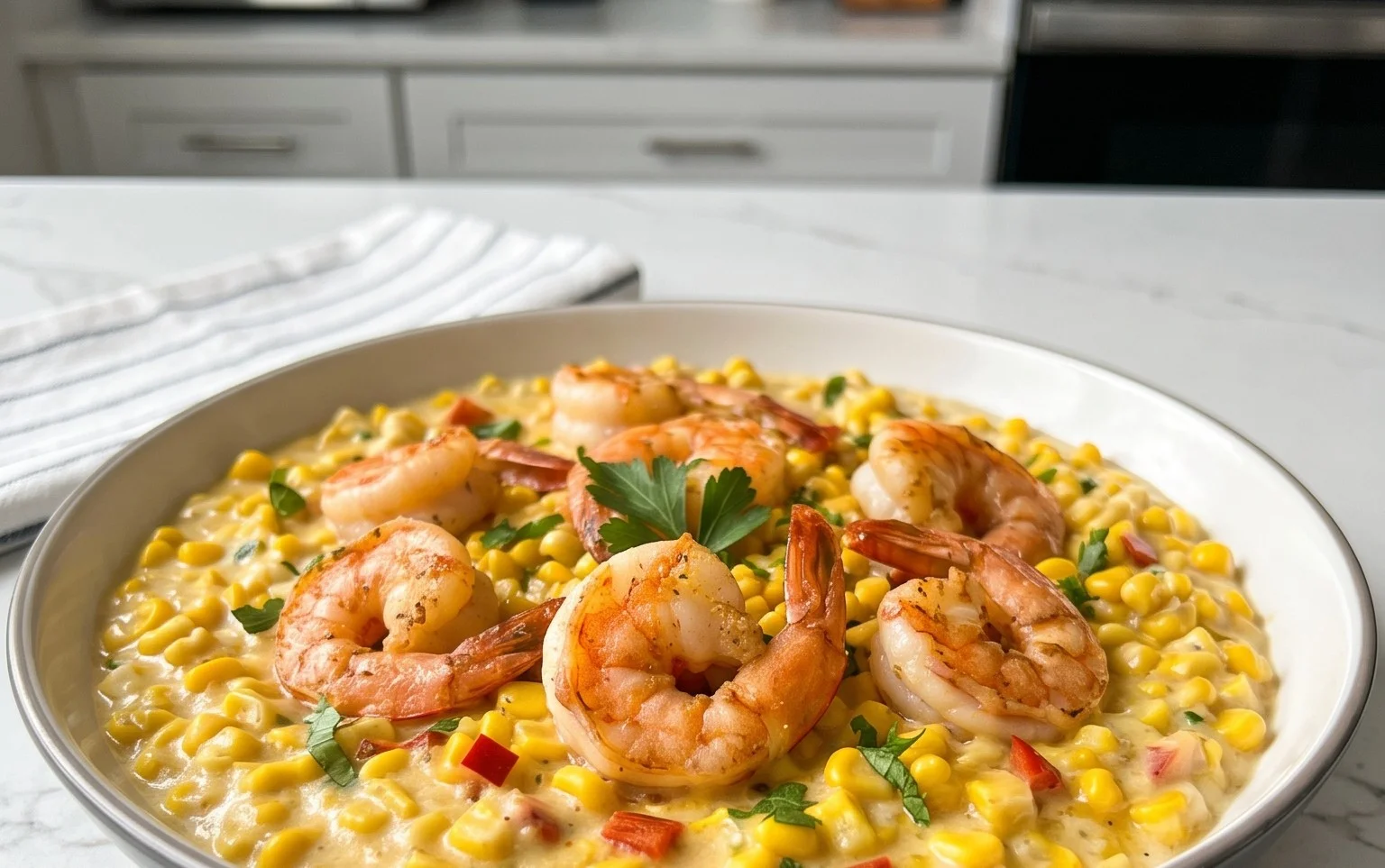 Shrimp and Creamed Corn (30 Minutes, One-Pan)