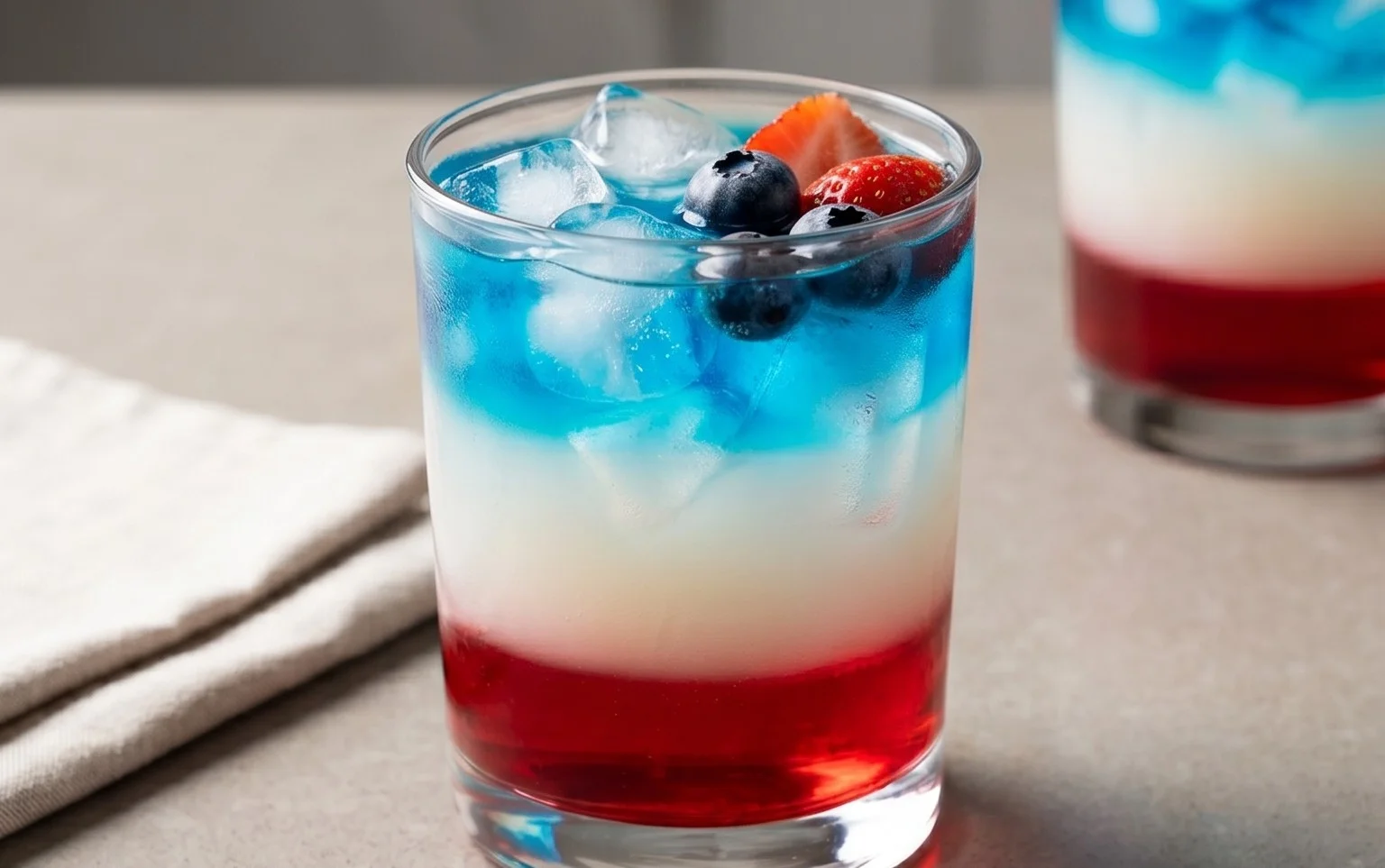 July 4th Layered Drinks Recipe
