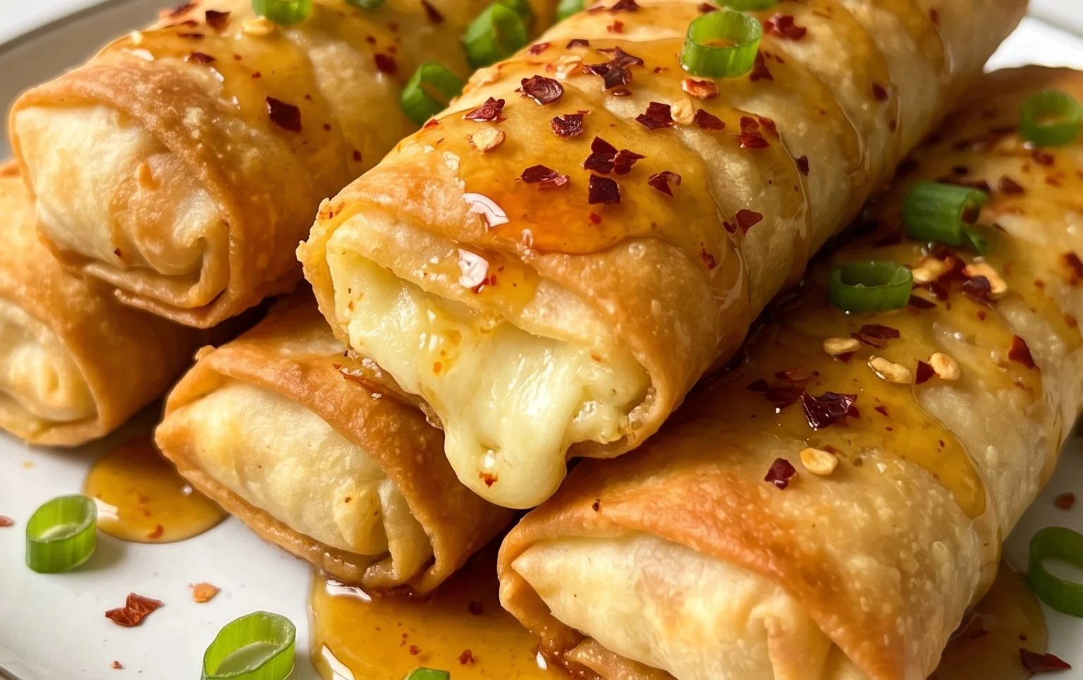 Indulgent Oven Fried Feta Rolls with Chili Honey Magic