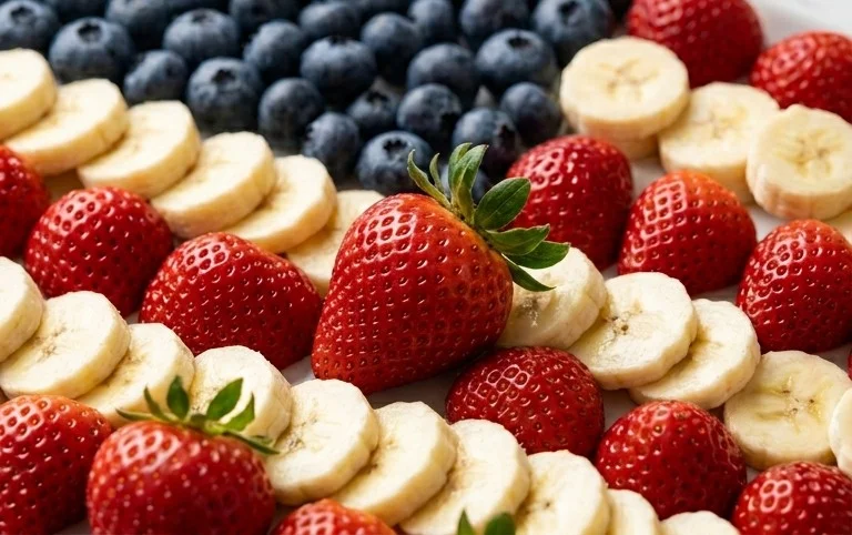4th of July Fruit Platter Idea | How to Make an American Flag