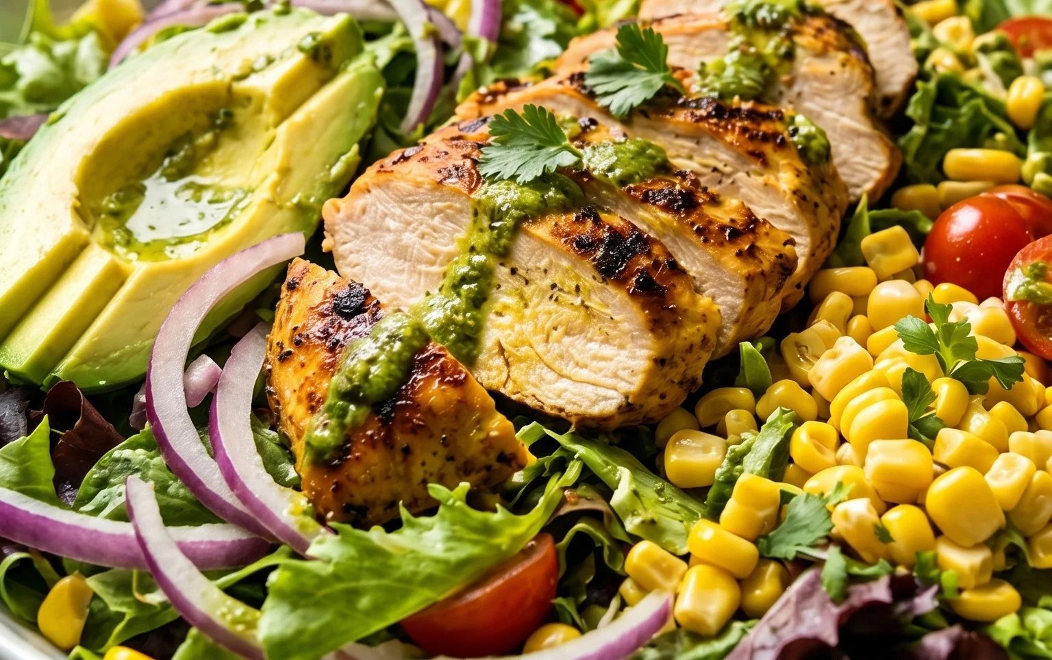 Peruvian Grilled Chicken Salad