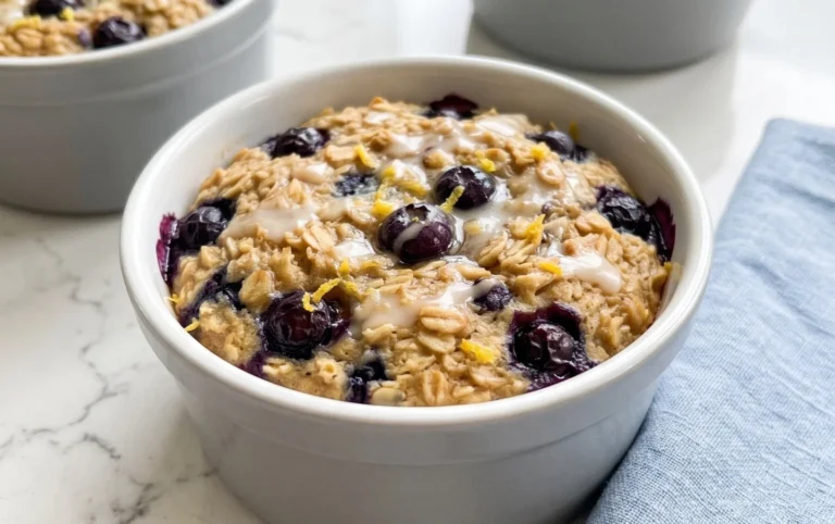 Lemon Blueberry Baked Oats