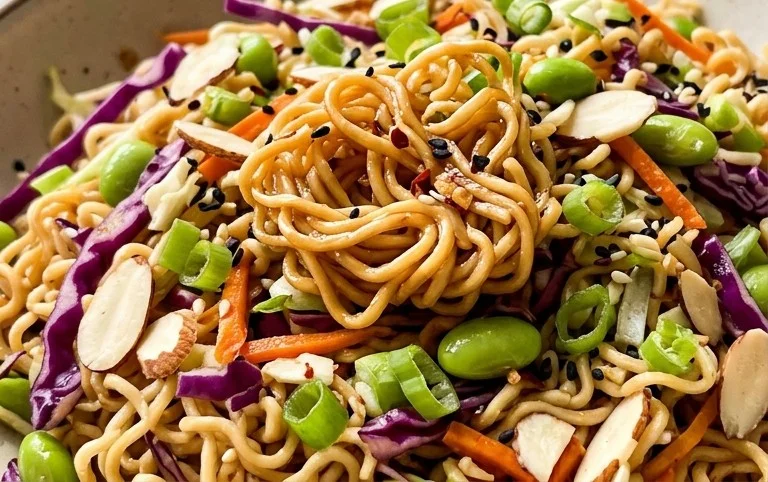 Crunchy Asian Ramen Noodle Salad Recipe