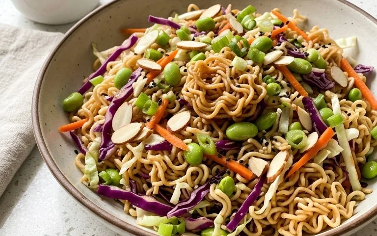 Crunchy Asian Ramen Noodle Salad Recipe