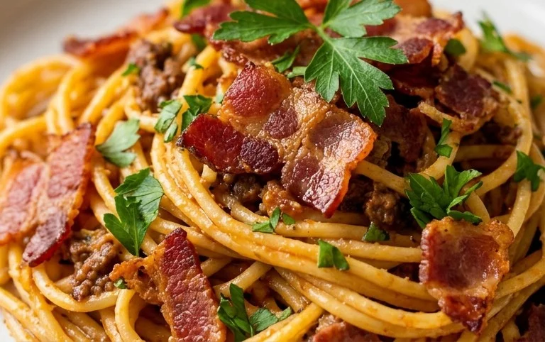 Beef Bacon Pasta