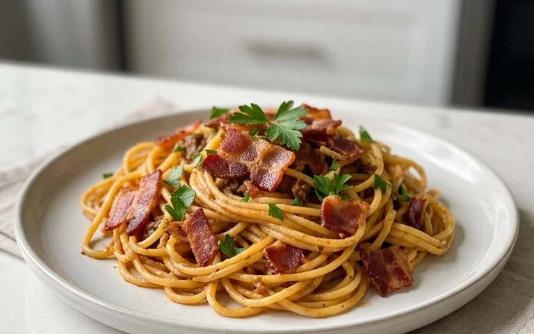 Beef Bacon Pasta