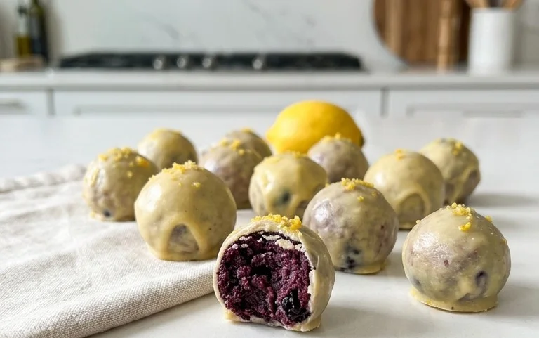LEMON BLUEBERRY TRUFFLES