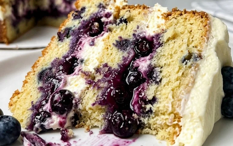 Nova Scotia Blueberry Cream Cake