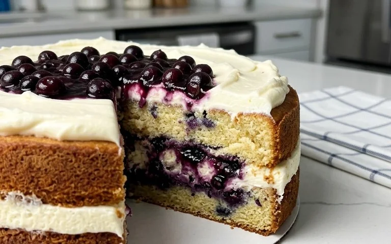 Nova Scotia Blueberry Cream Cake