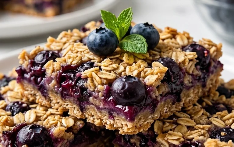 Blueberry Oatmeal Bars