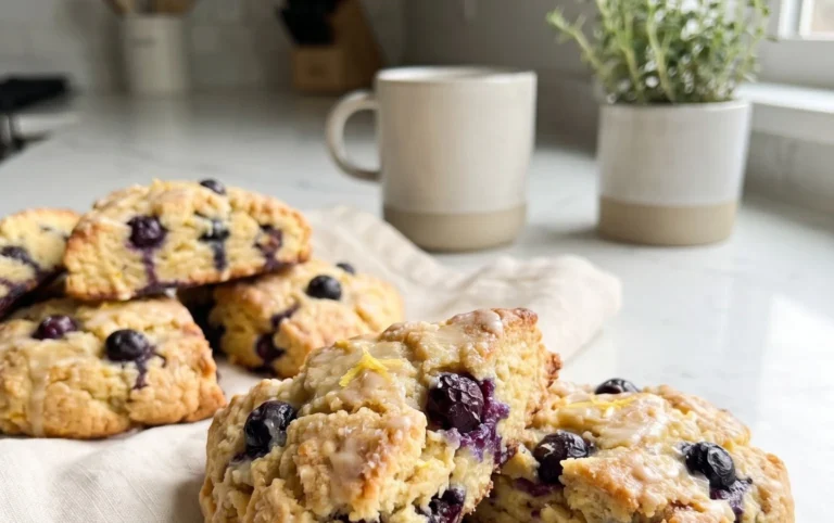 Almond Flour Lemon Blueberry Scones