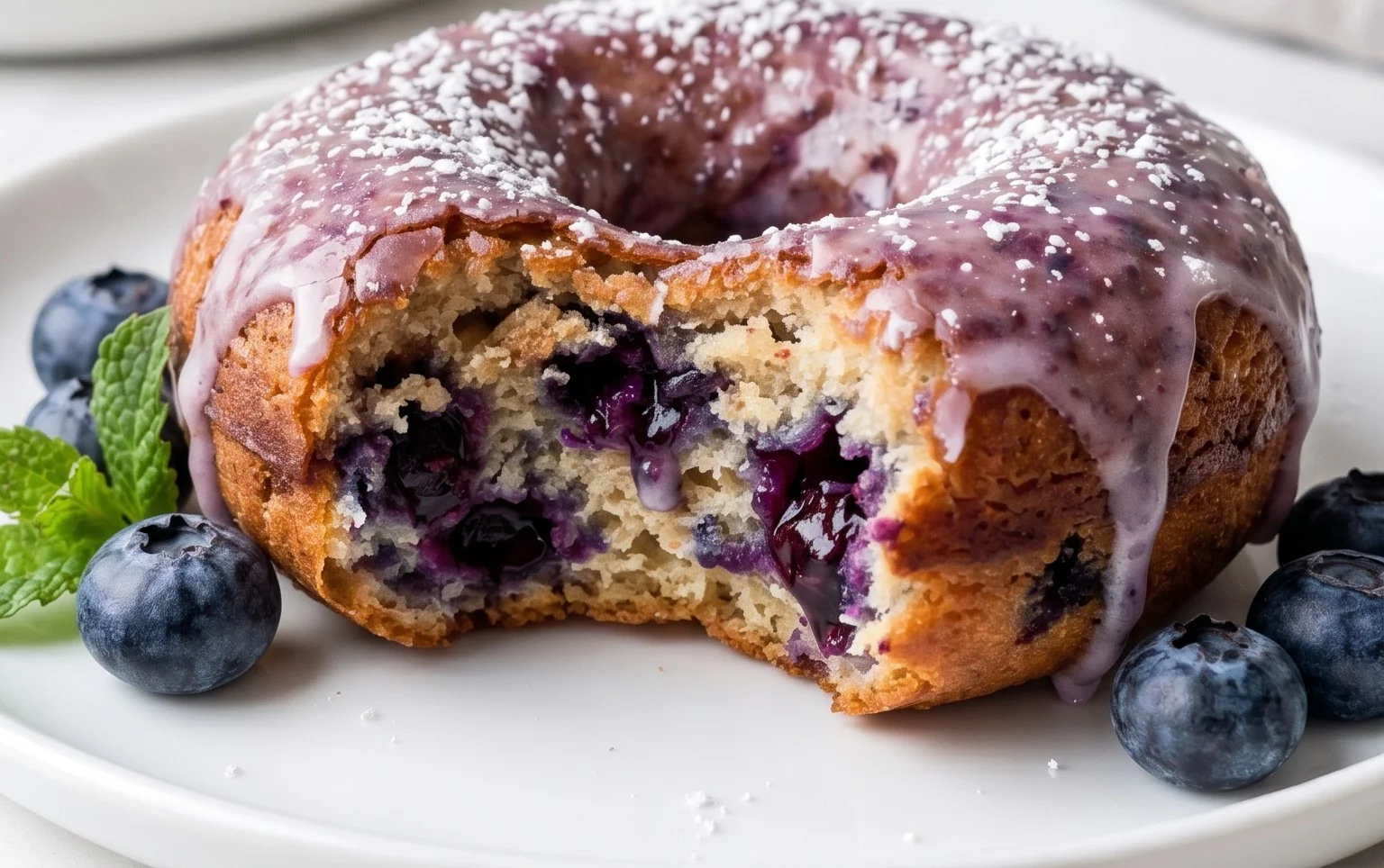 Wild Blueberry Cake Donuts