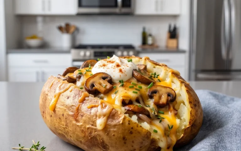 The Ultimate Stuffed Baked Potatoes with Mushrooms
