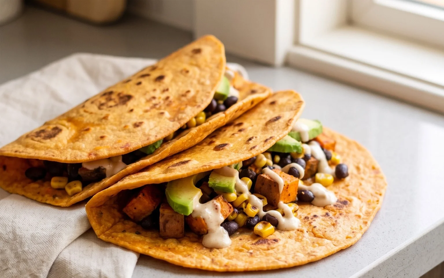 Sweet Potato Tortillas (Gluten-Free Vegan Wraps)