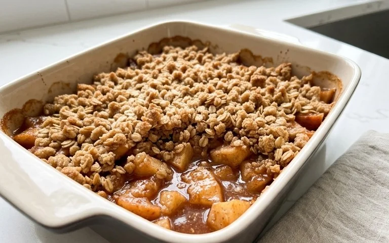Healthy Breakfast Apple Crum extractble