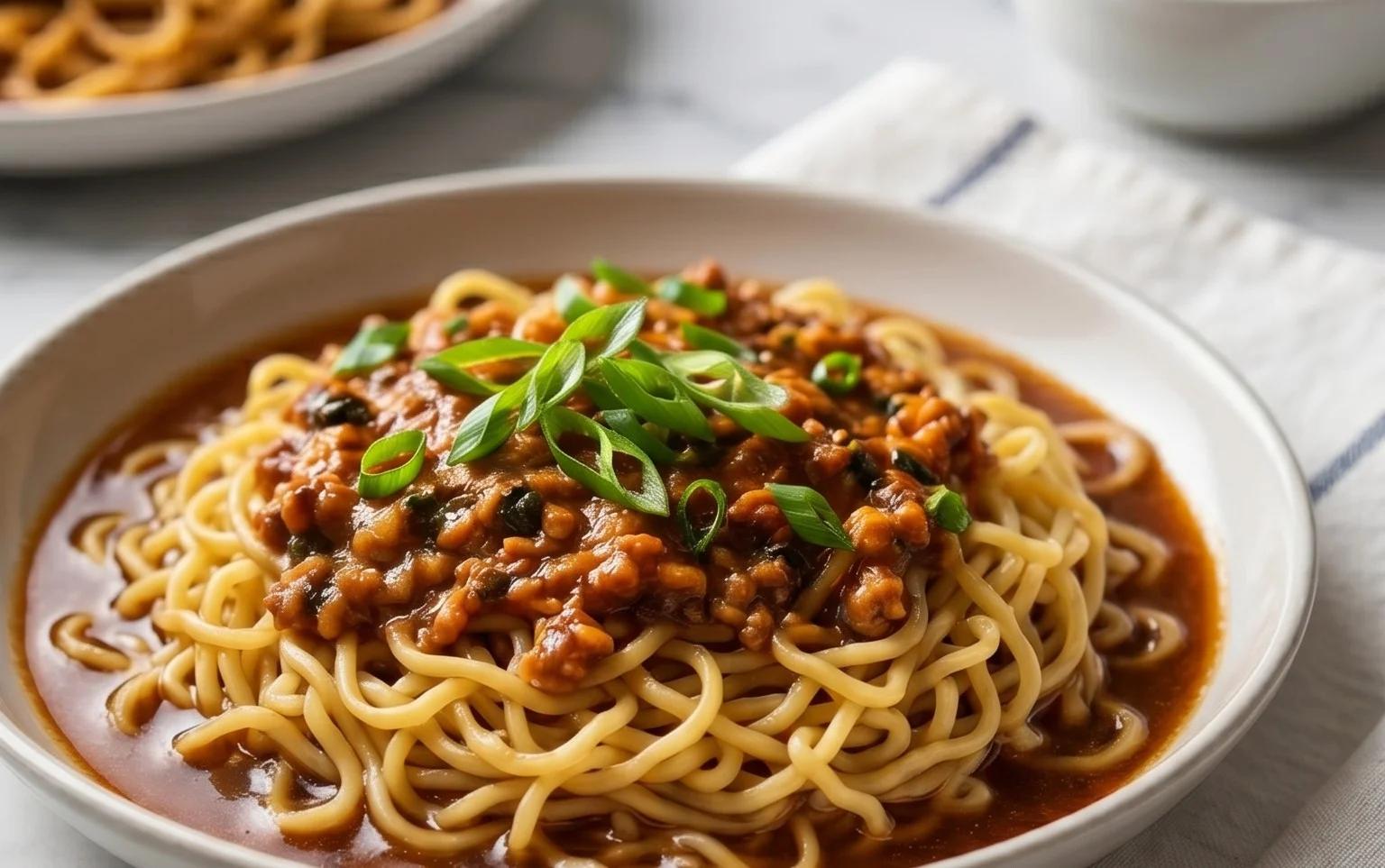 Easy Saucy Ramen Noodles