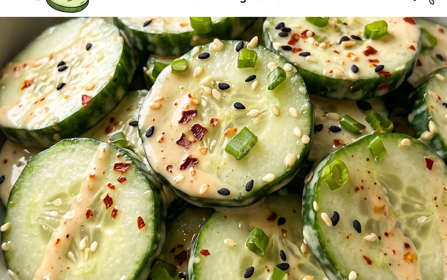 Creamy Asian Cucumber Salad Bowl