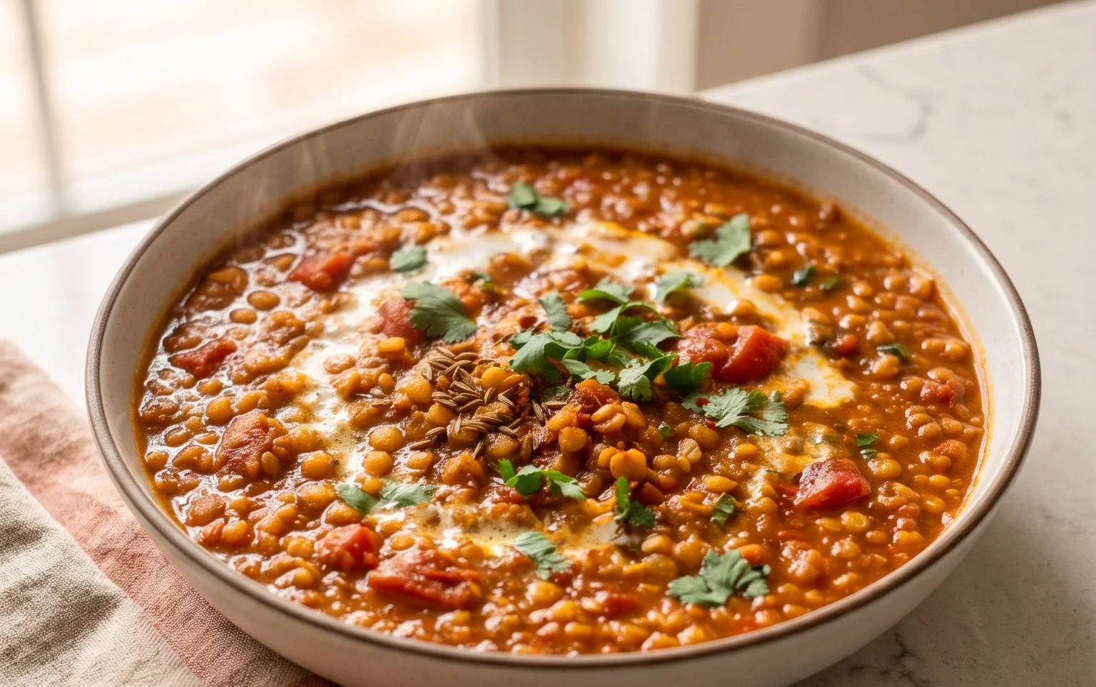 Spicy Red Lentil Curry
