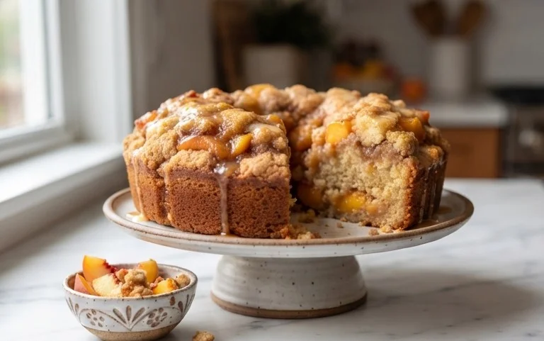 Peach Cobbler Pound Cake