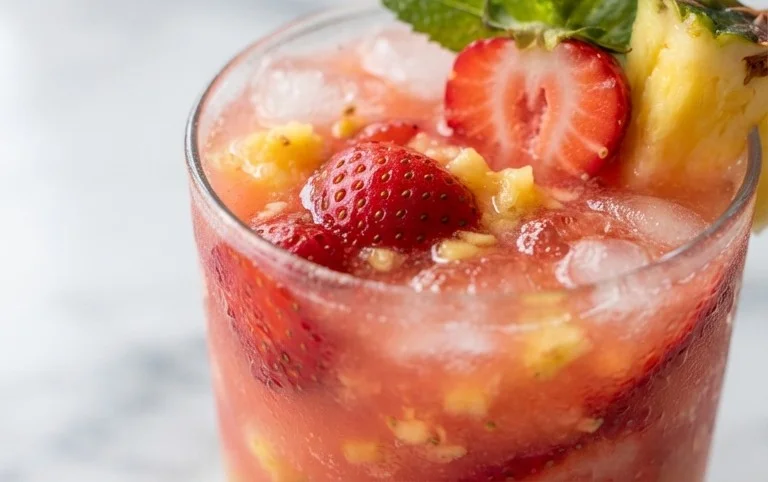 Pineapple Strawberry Agua Fresca