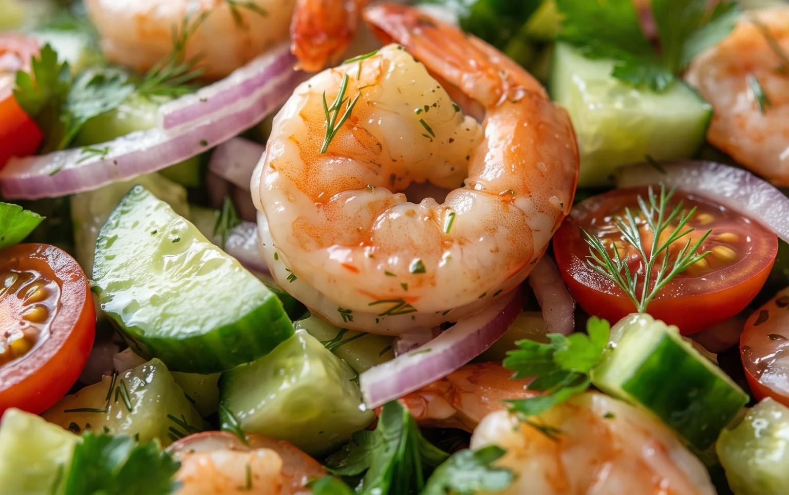 Cucumber Shrimp Salad
